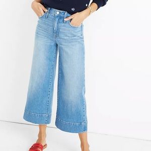 Madewell Wide Leg Crop Jeans